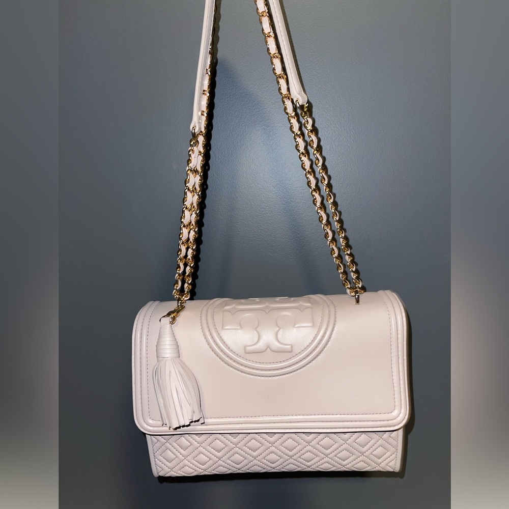 TORY BURCH FLEMING CONVERTIBLE SHOULDER BAG - BLUSH